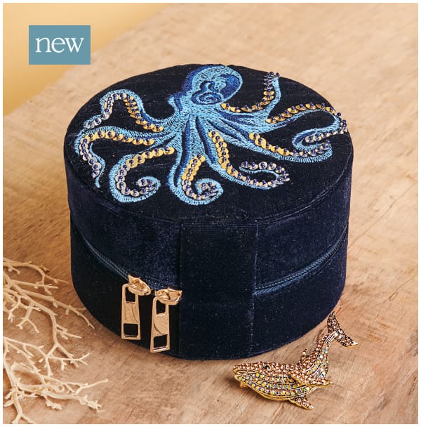 70696 NEW Octopus Jewellery Case £19.99