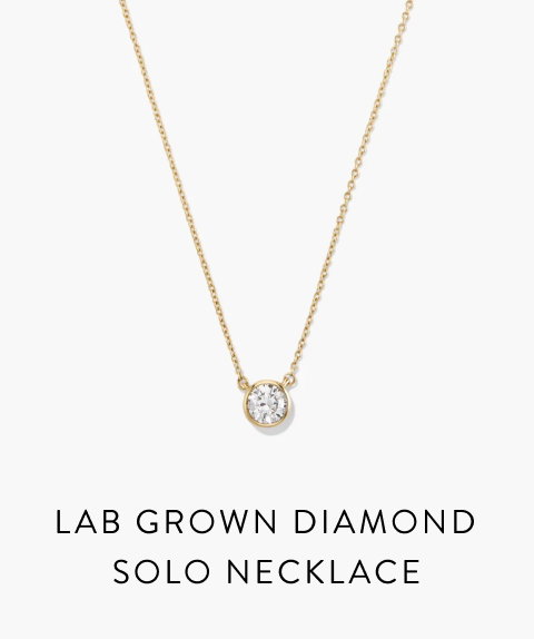 Lab Grown Diamond Solo Necklace.