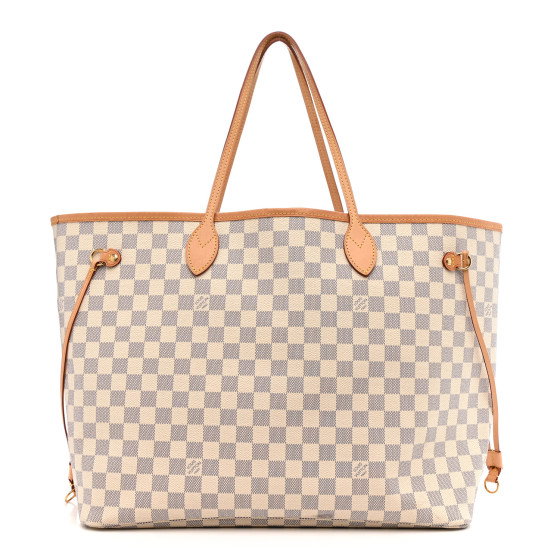 LOUIS VUITTON Damier Azur Neo Neverfull GM Rose Ballerine
