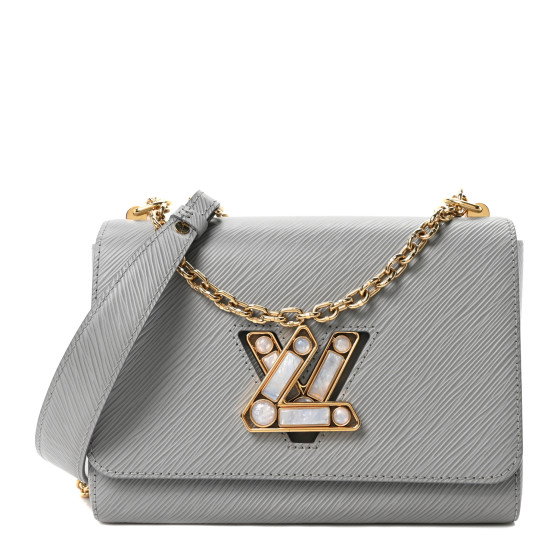 LOUIS VUITTON Epi Moonstone Twist Shoulder Bag MM Grey