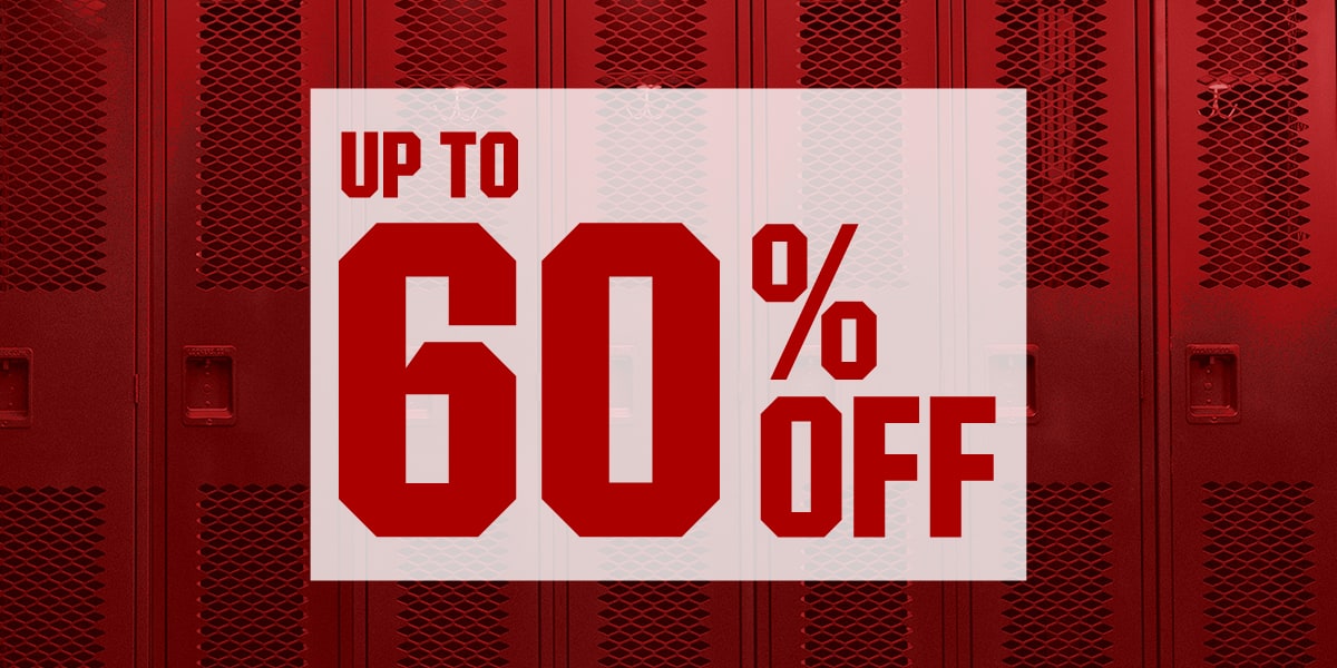  Up to 60% Off