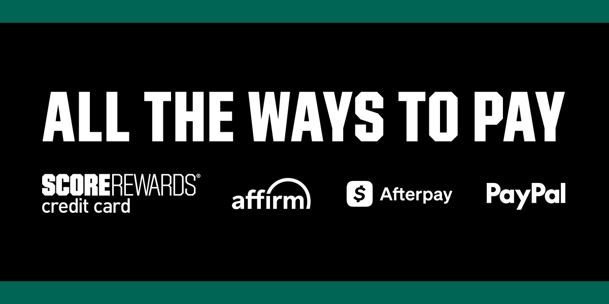 All the ways to pay. ScoreRewards credit card. Affirm. Afterpay. PayPal.