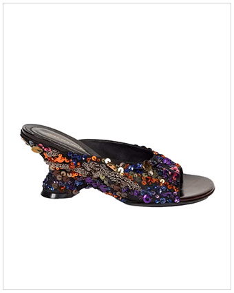 DRIES VAN NOTEN Embellished Open-Toe Mules