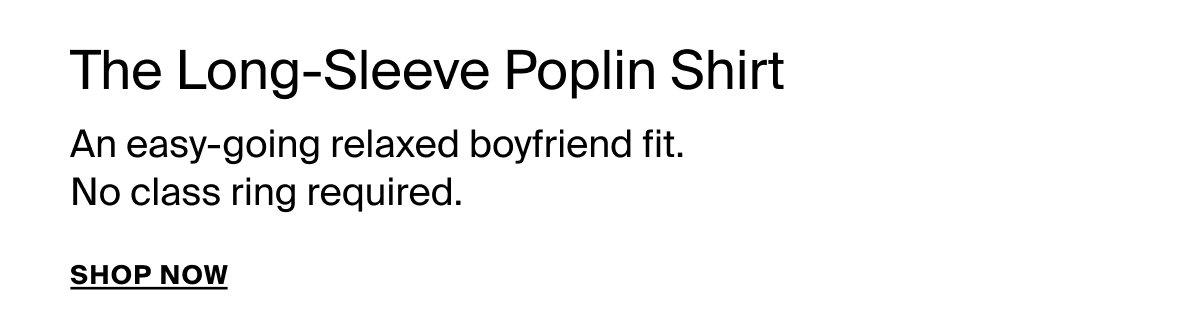 The long-sleeve poplin shirt