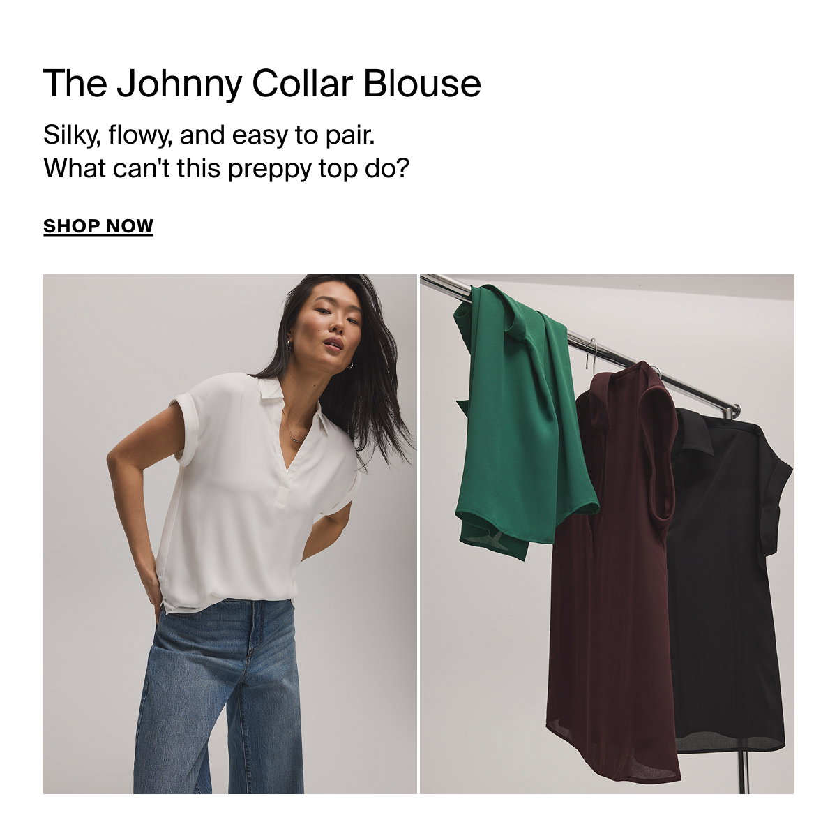 The Johnny Collar Blouse