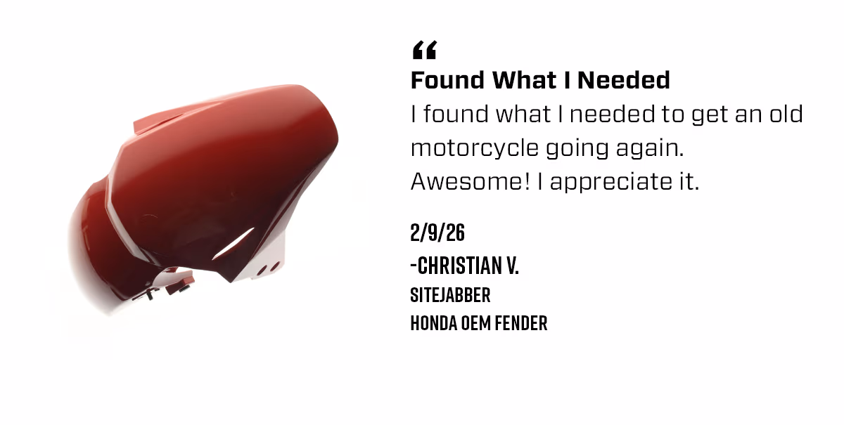 I found what I needed to get an old motorcycle going again. Awesome! I appreciate it.