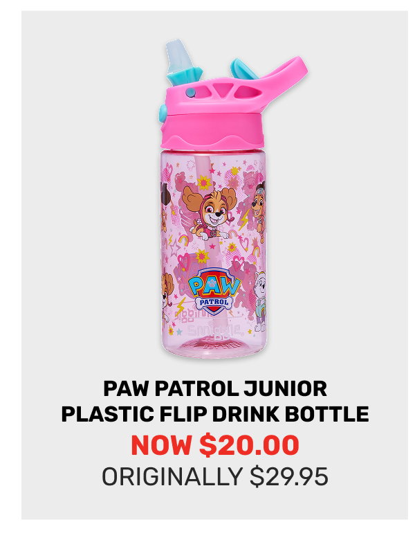 Paw Patrol Junior Plastic Flip Drink Bottle