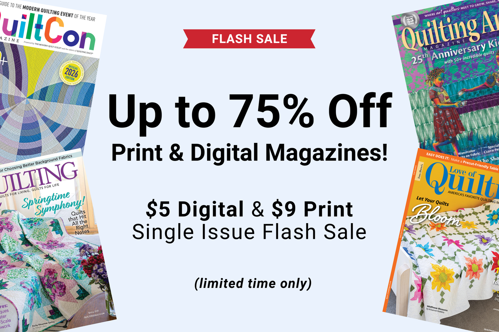 The Quilting Magazine Flash Sale Is Back!