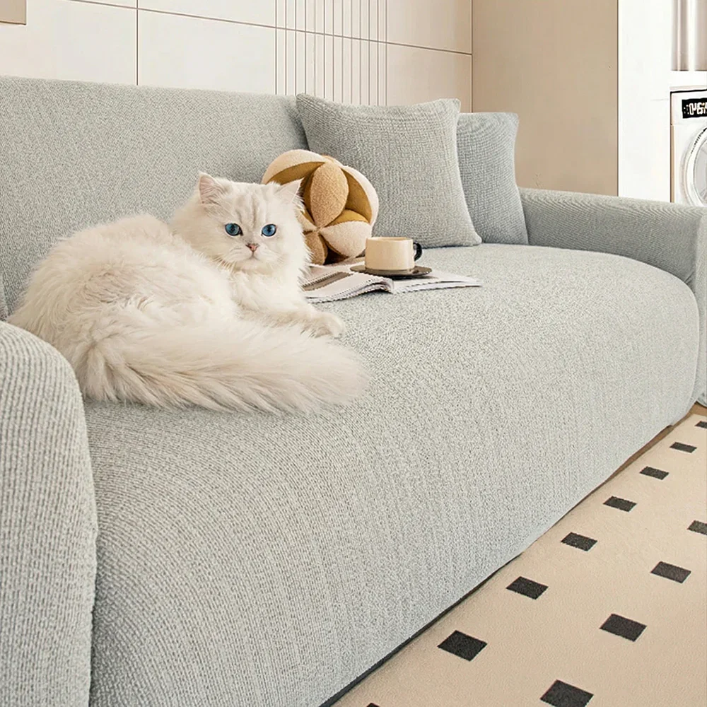  LuxeGuard Stretch Full-Encasing Sofa Slipcover