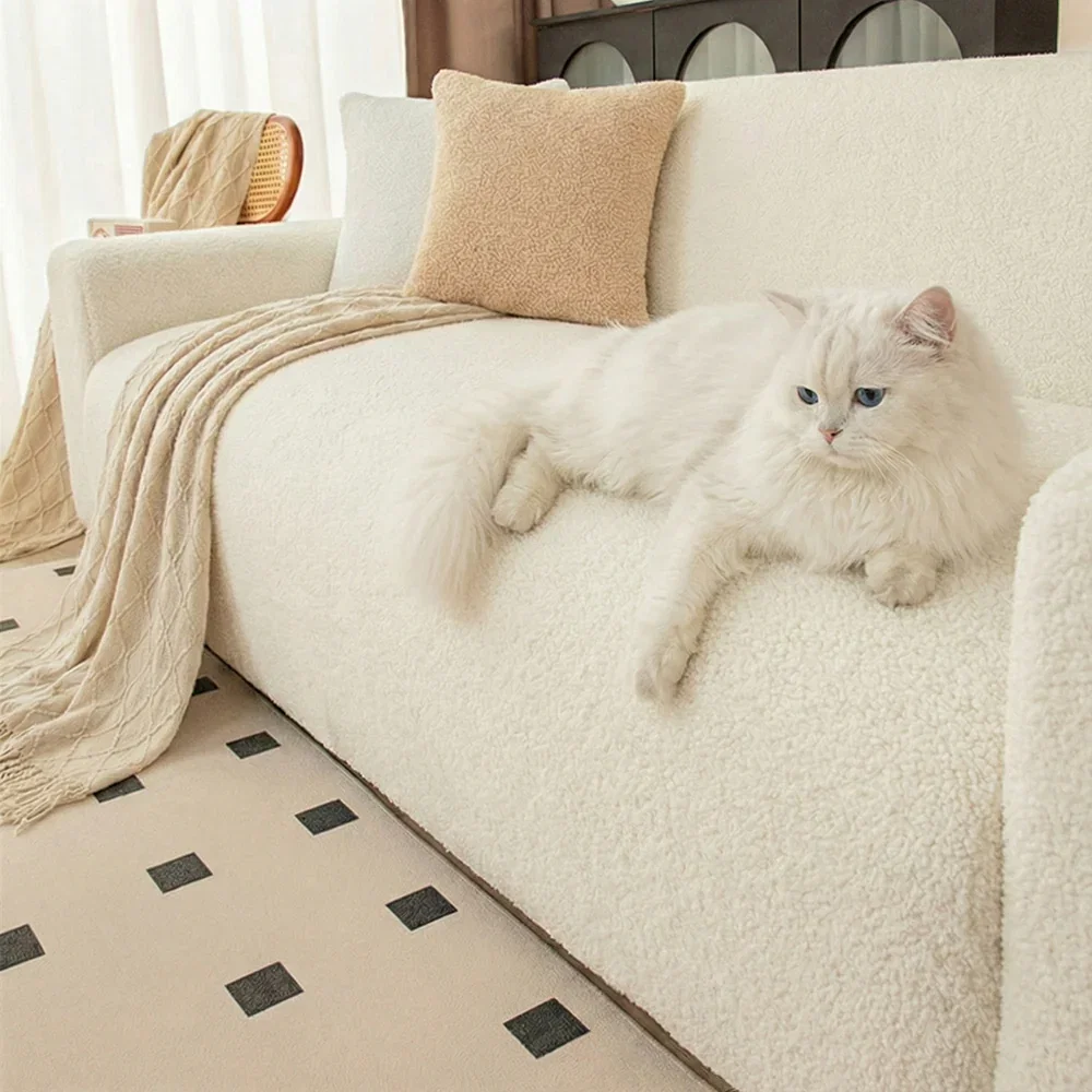  CozyTeddy Full-Encasing Stretch Sofa Slipcover