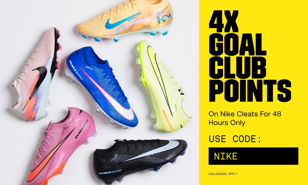 4X Goal Club Points on Nike Cleats