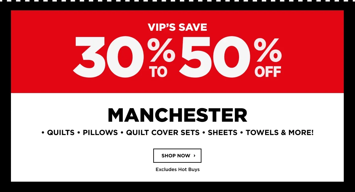 30%-50% MANCHESTER