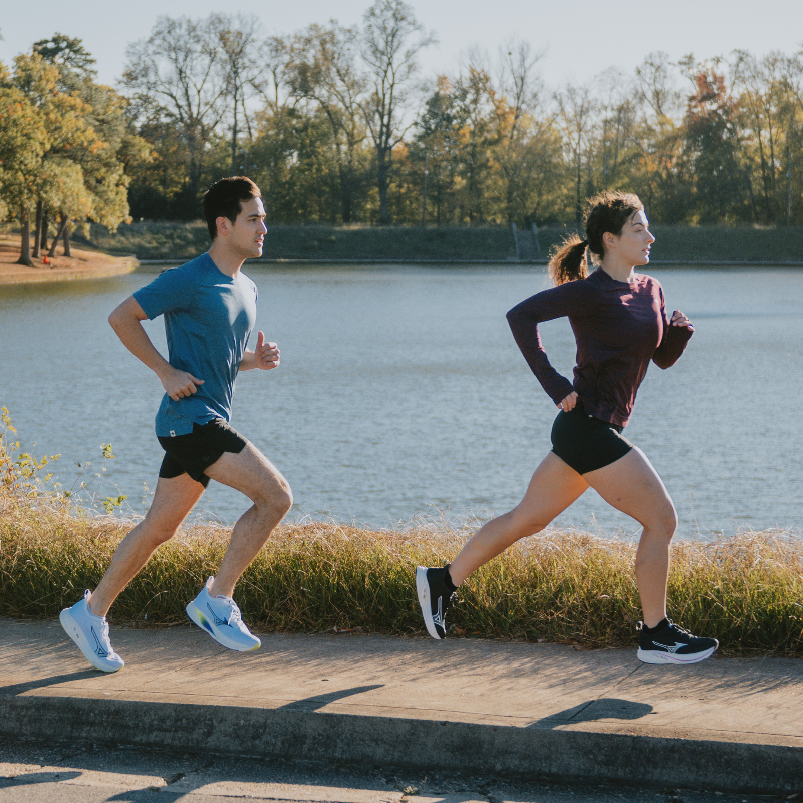 Man and woman wearing rabbit apparel