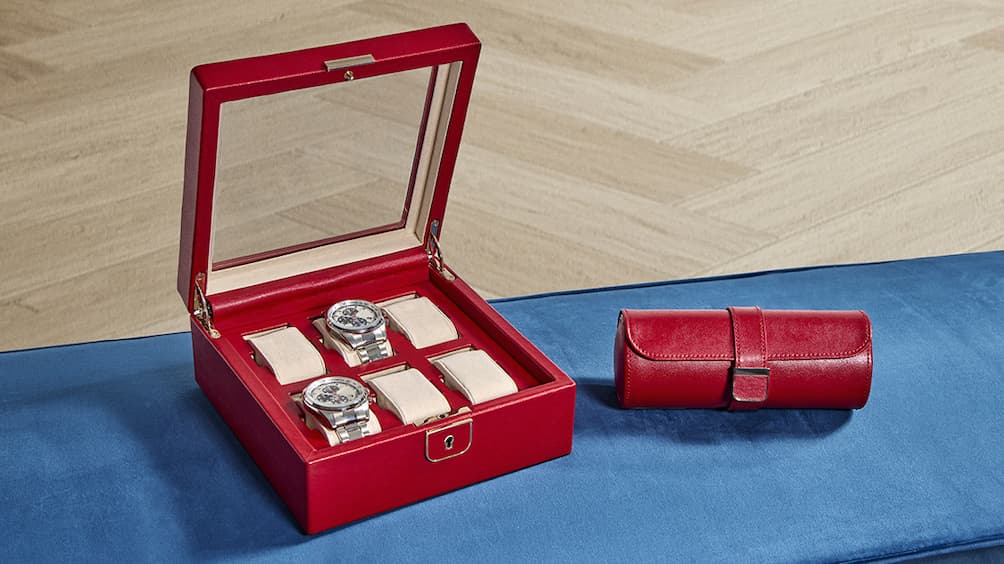 Palermo Watch Box and Watch Roll