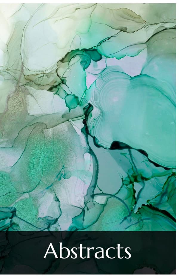Abstract art sets the tone and leaves a lasting impression