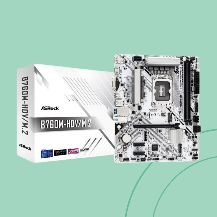 ASRock B760M-HDV/M.2 mATX Motherboard for Intel LGA1700 CPUs