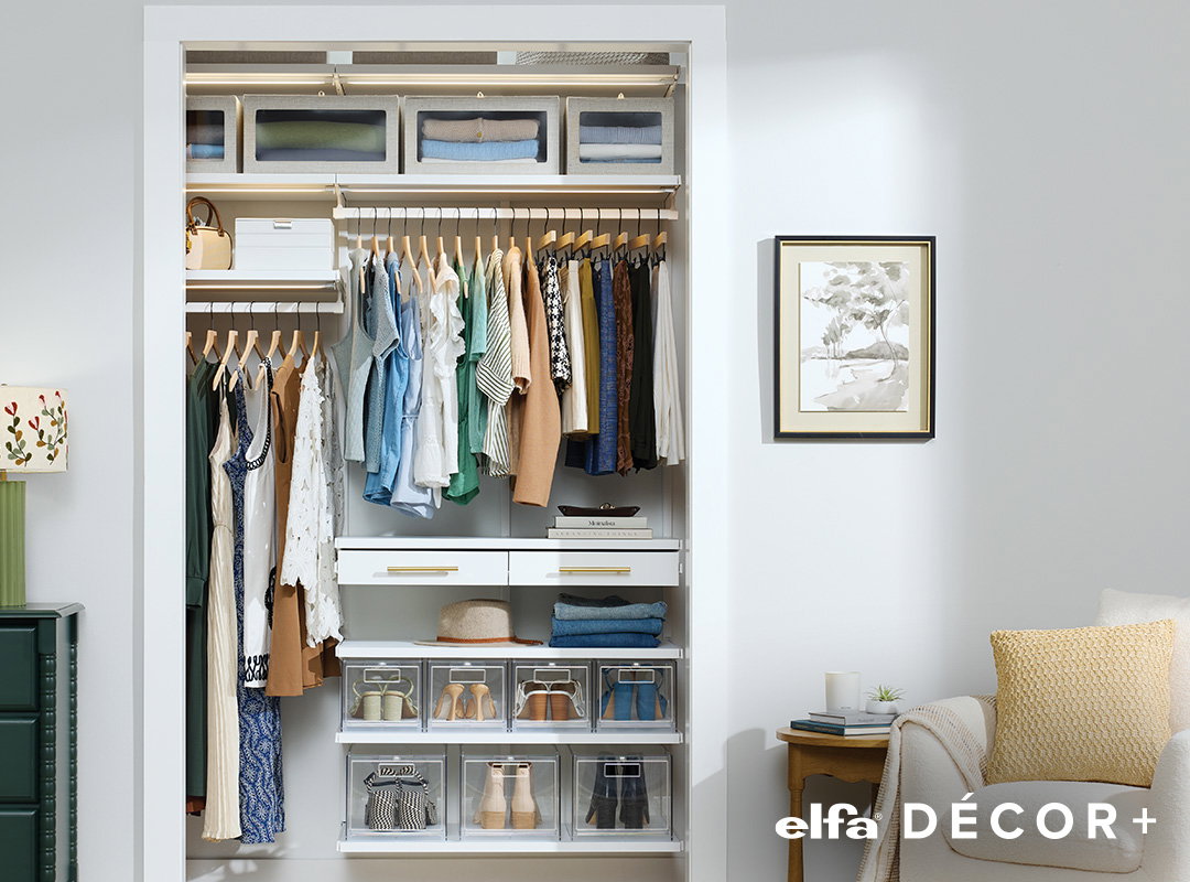 Custom Elfa Decor+ Closet