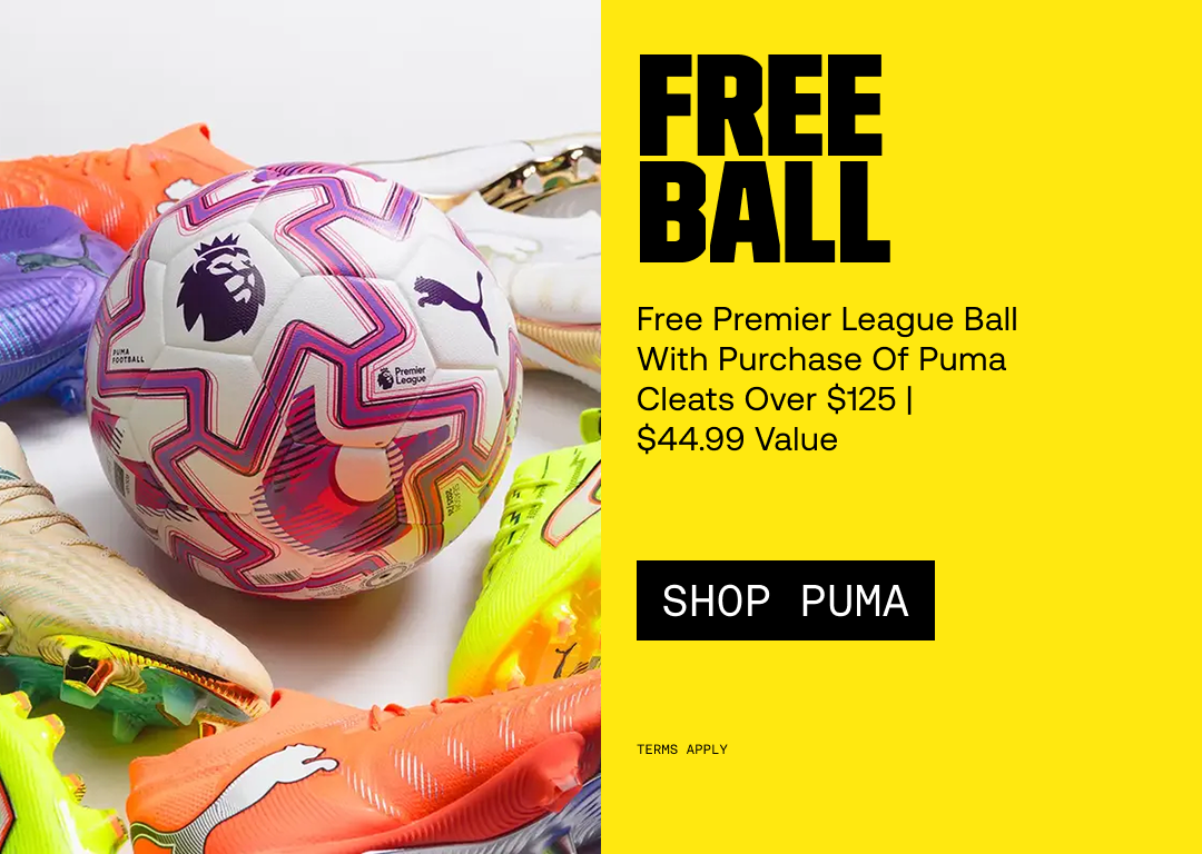 FREE Premier League ball with purchase of PUMA cleats over $125