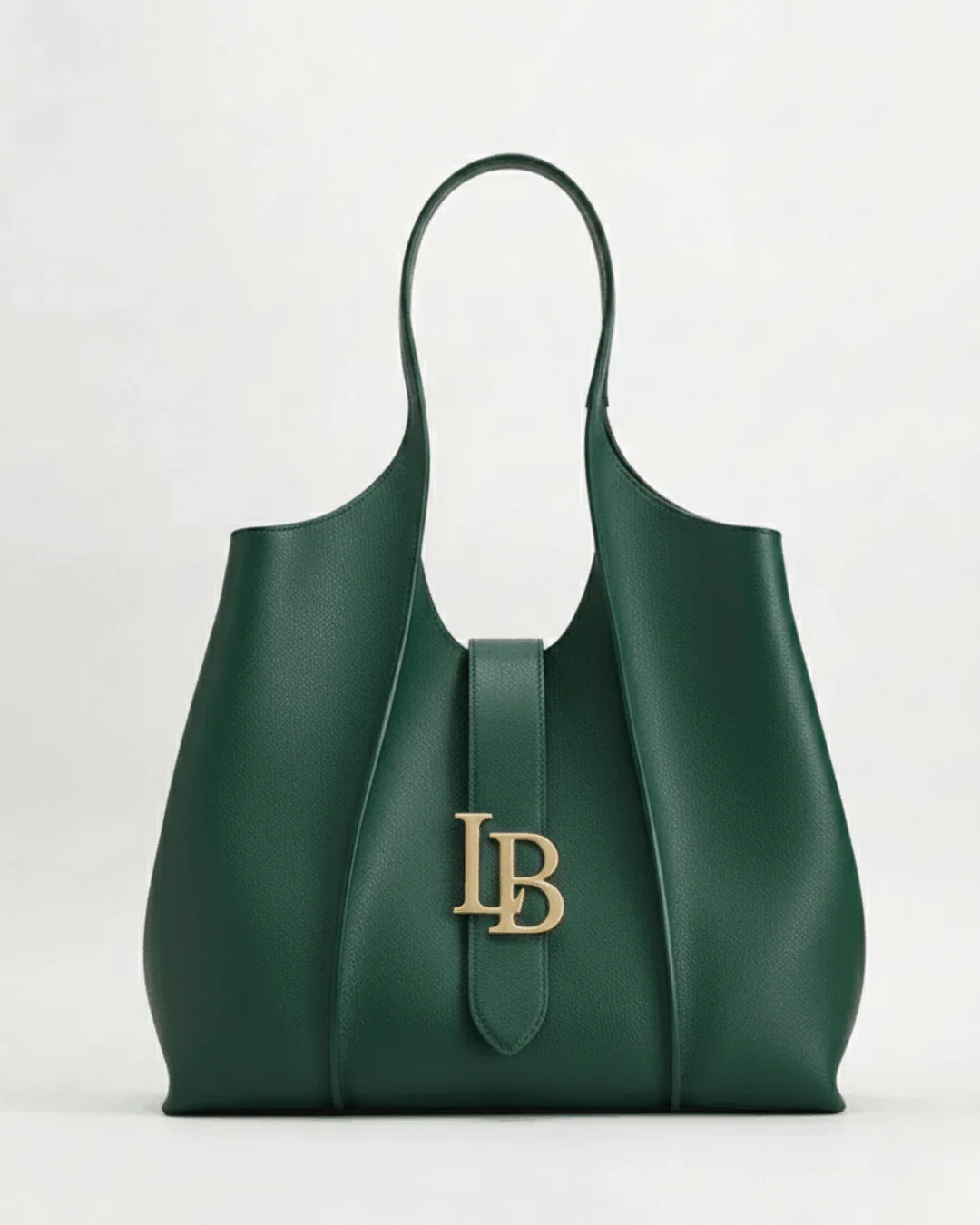 Image of Mayfair Green Shoulder Plant Based Leather Bag  (Pre-Order For delivery 28th May 2026)