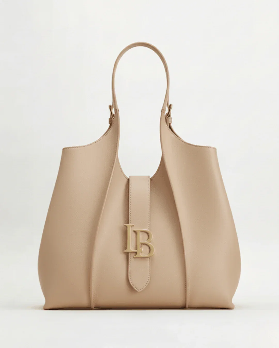 Image of Mayfair Nude Shoulder Plant Based Leather Bag  (Pre-Order For delivery 28th May 2026)