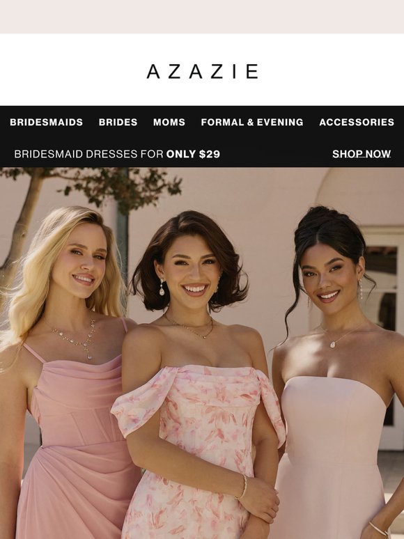 azazie brown dress Azazie Desert Rose Bow Tie main image 1