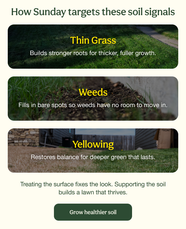 How Sunday targets these soil signals | Grow healthier soil