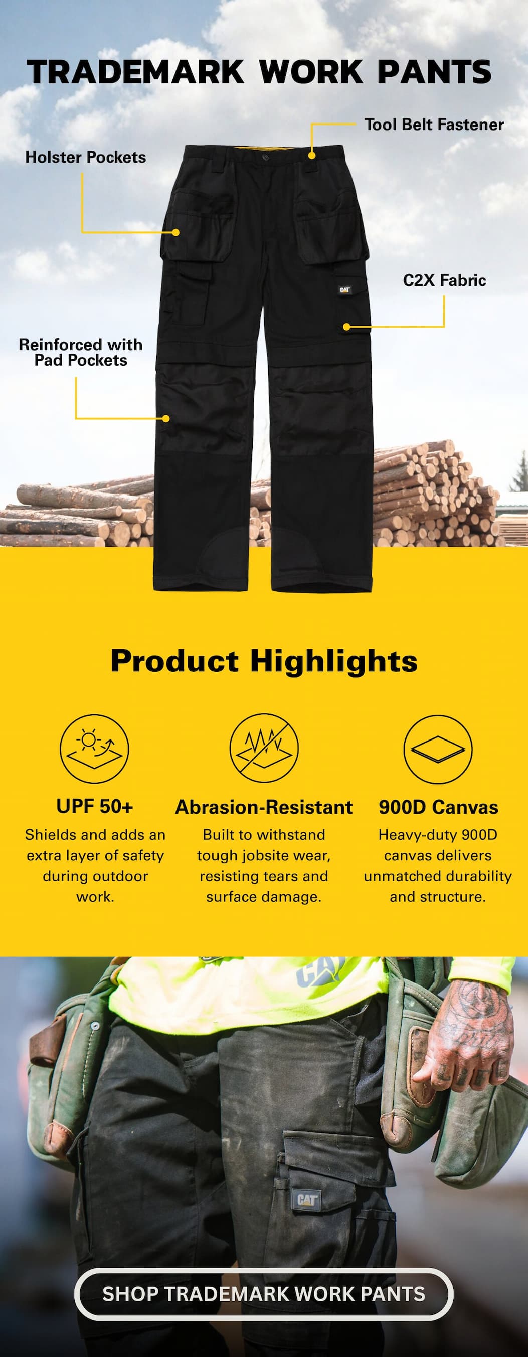 MEN'S TRADEMARK WORK PANTS 181 reviews