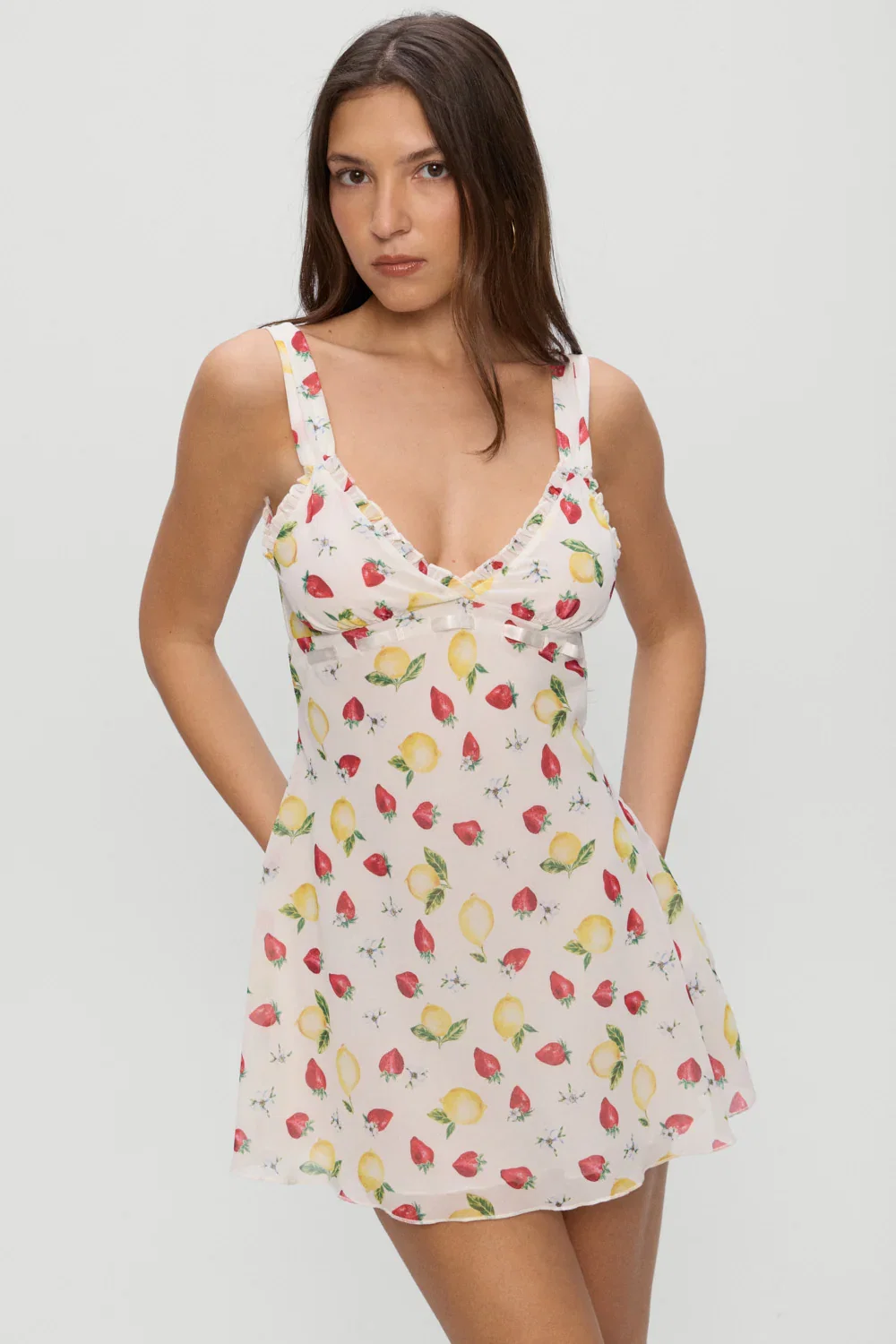 Image of Dreamer Chiffon Mini Dress - Amalfi