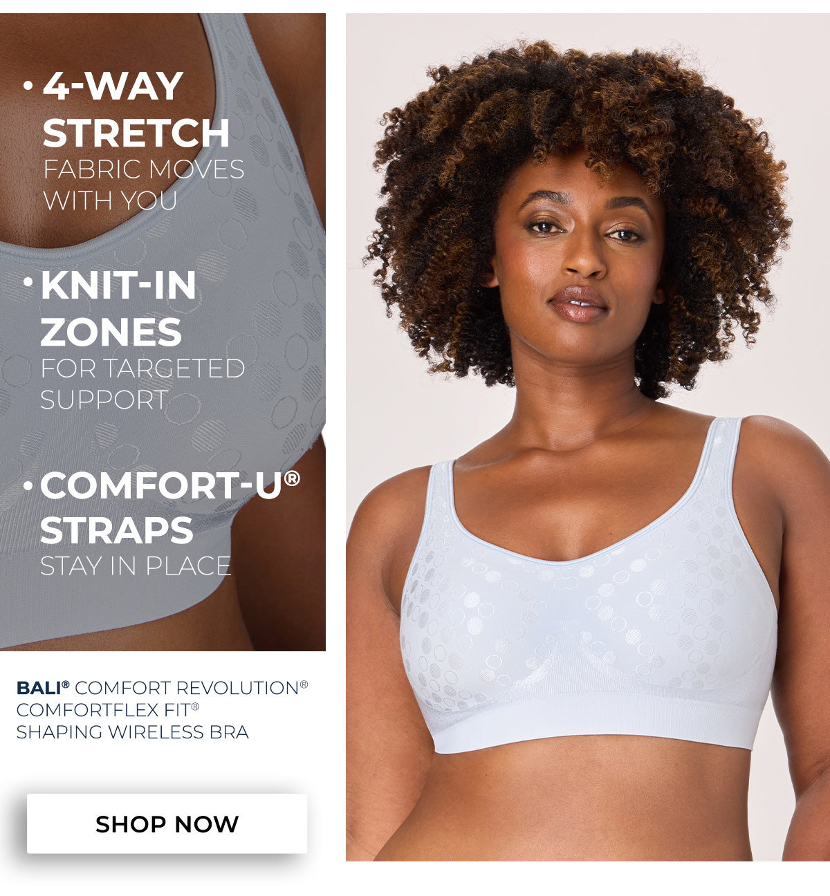 Bali Comfort Revolution ComfortFlex Fit Shaping Wireless Bra