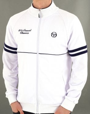 Sergio Tacchini Orion 80sCC Track Top White Navy