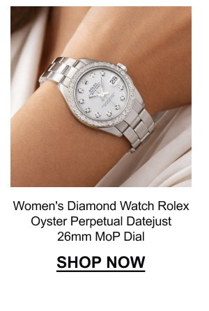 Women's Diamond Watch Rolex Oyster Perpetual Datejust 26mm MoP Dial
