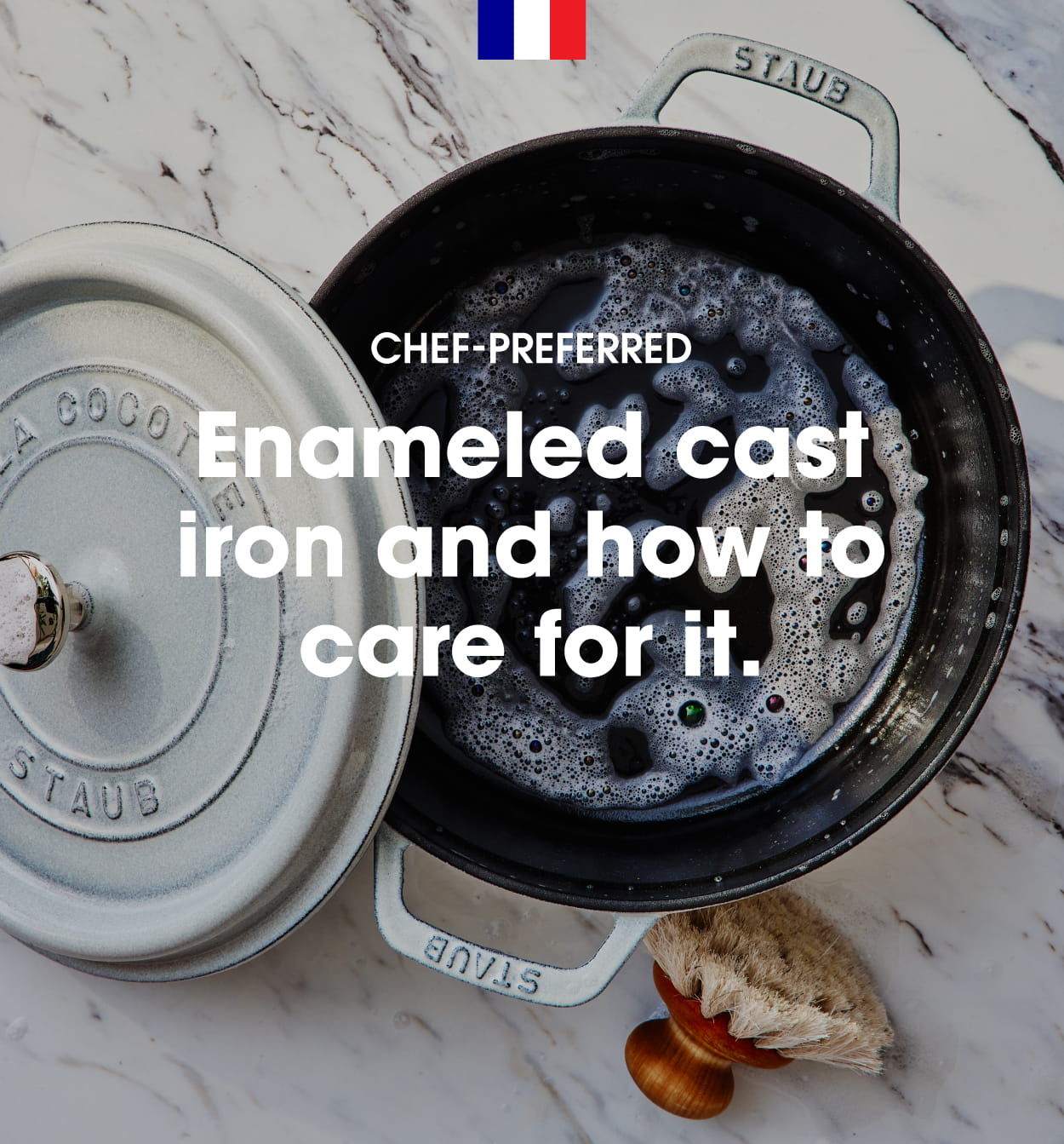 Enameled cast iron and how to care for it.