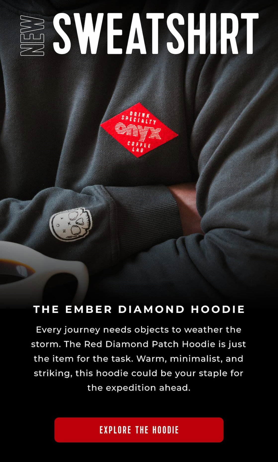 New Sweatshirt: The Ember Diamond Hoodie