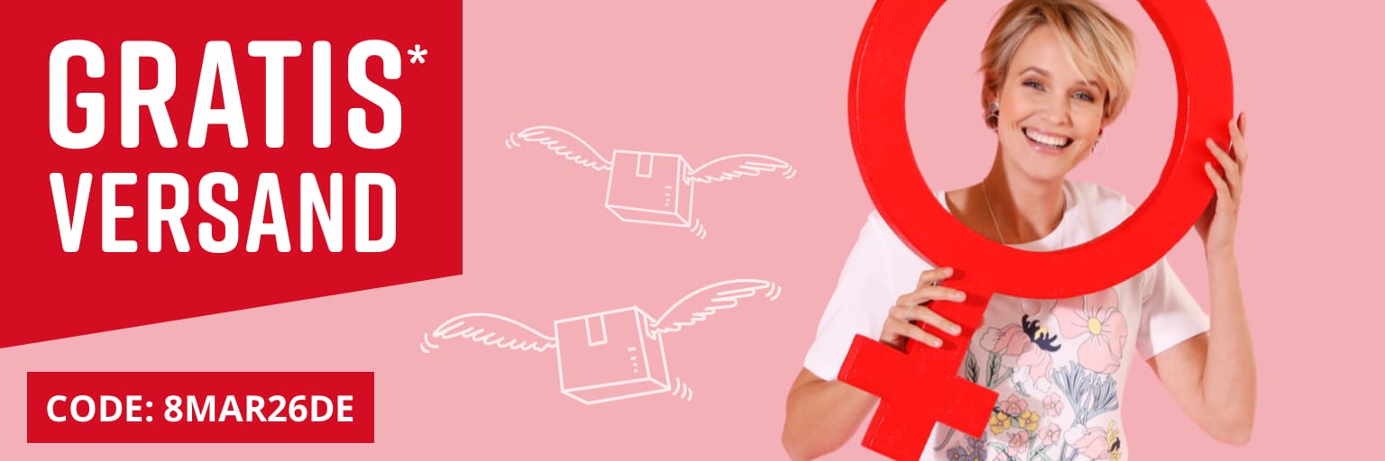 Gratis-Versand* mit dem Code 8MAR26DE. Aktion gültig bis 10.03.2026 und ab einem Mindestbestellwert in Höhe von 25,- €. Bitte beachten Sie die weiteren Einlösebedingungen im unteren Teil des Newsletters (*-Text). Bild anklicken, um in den Shop zu gelangen >