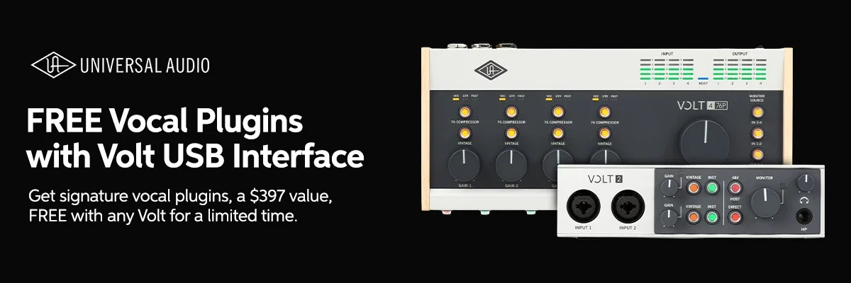 Universal Audio: FREE Vocal Plugins with Volt USB Interface