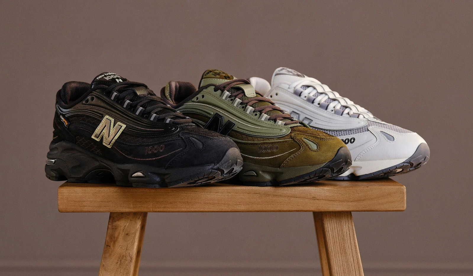 Three sneakers