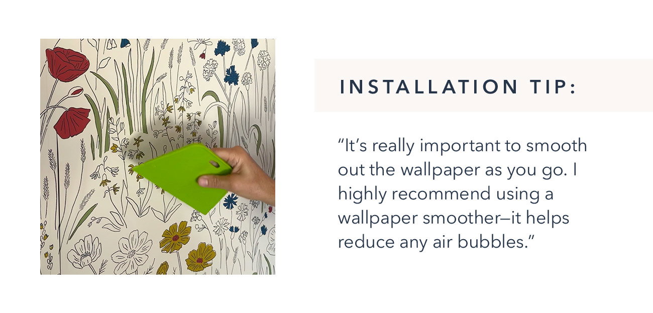 Installation Tip | Alpine Garden (Primary) Peel and stick wallpaper