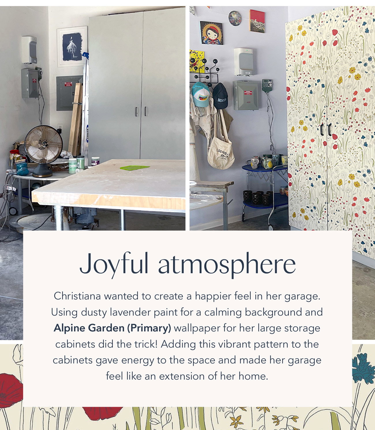 Alpine Garden (Primary) Peel and stick wallpaper