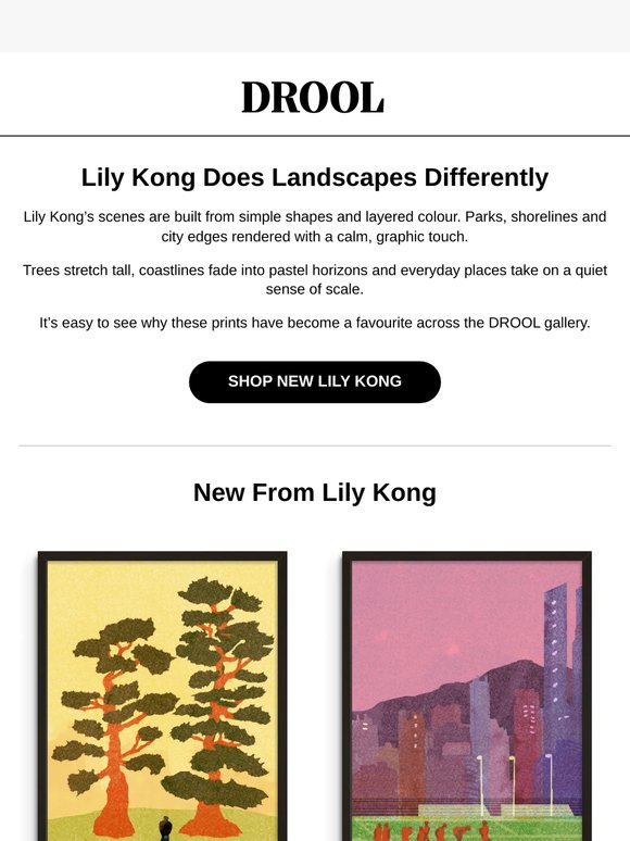 DROOL 「Jökulsárlón」 By Lily Kong A3 ポスター Volcano - Print by Lily Kong | DROOL Art