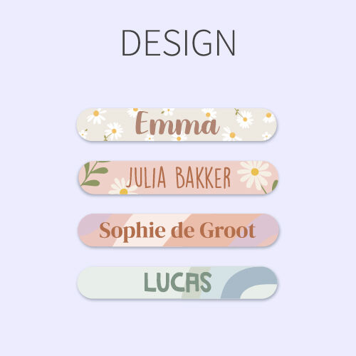 Mini Design Naamstickers