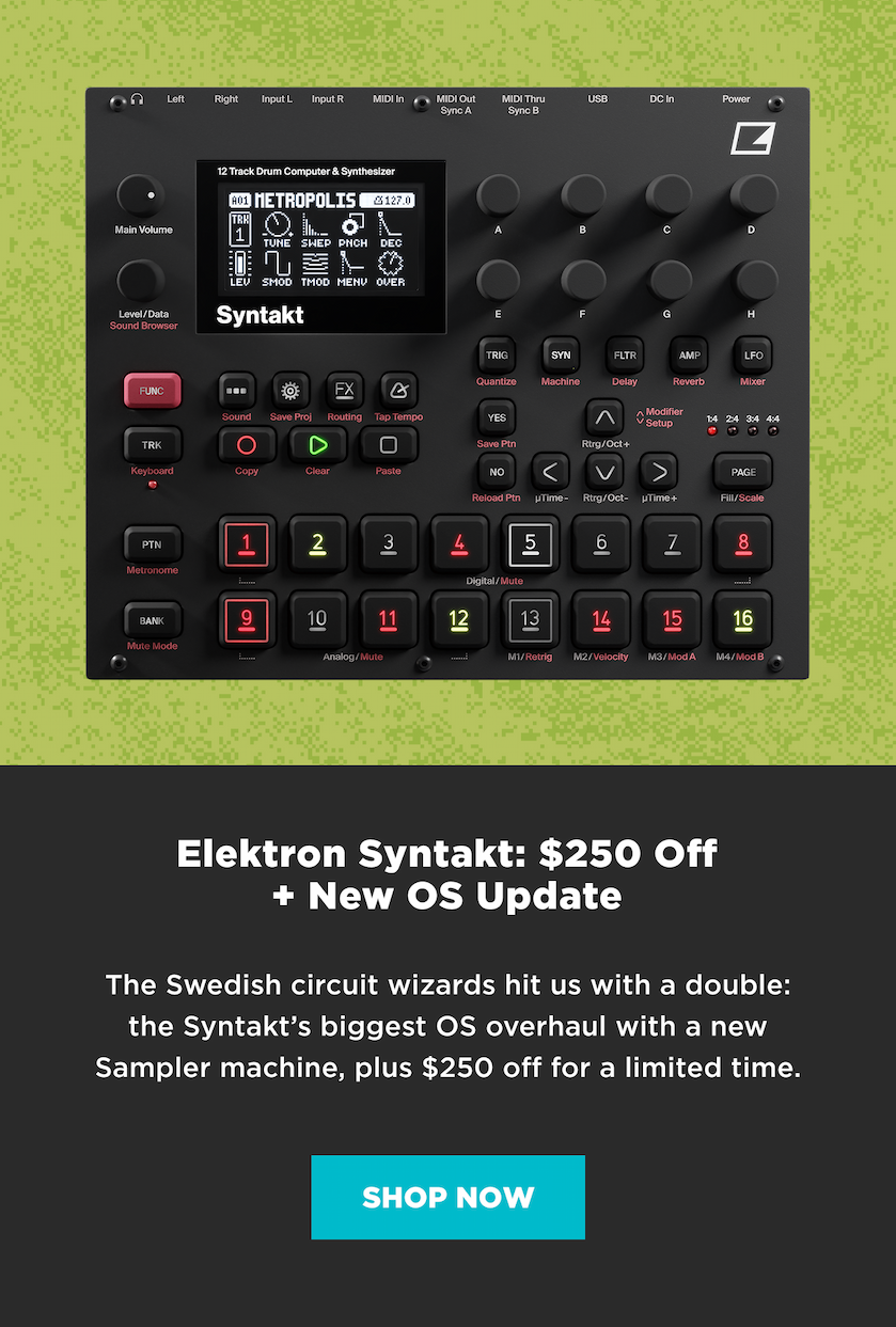 Electron Syntakt: $250 Off + New OS Update