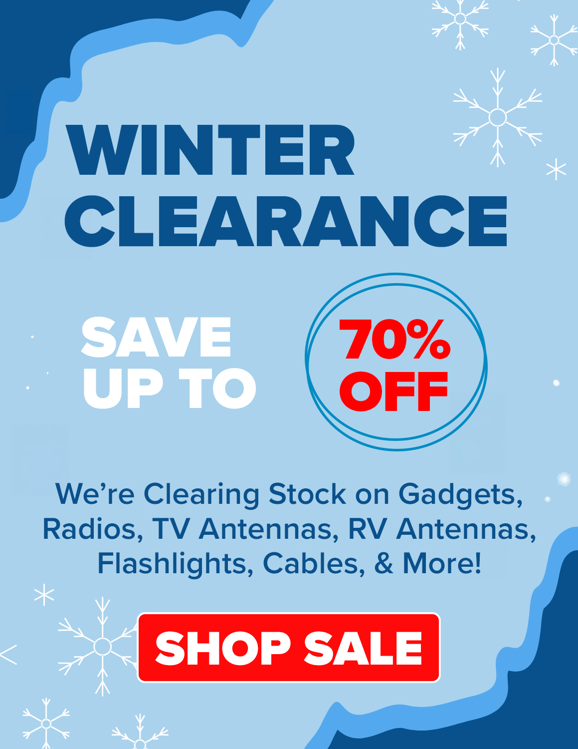 Shop our Fall Clearance for 80% Off your favorite gadgets, gear and more!