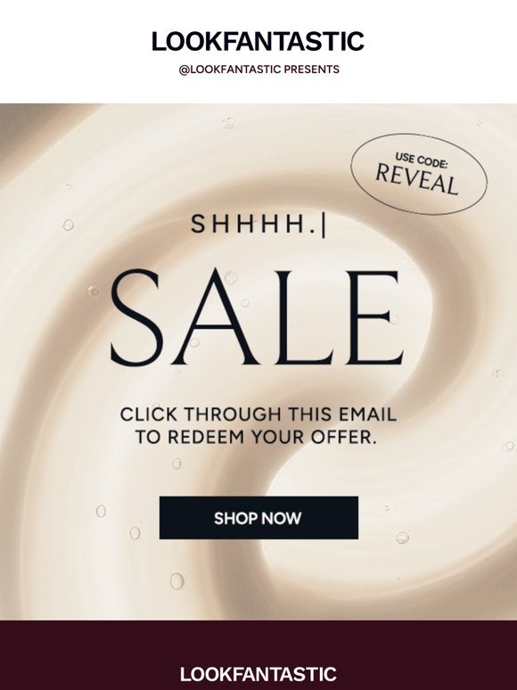 You're Invited to our Secret SALE