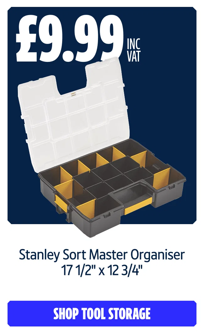 £9.99 INC VAT Stanley Sort Master Organiser 17 1/2
