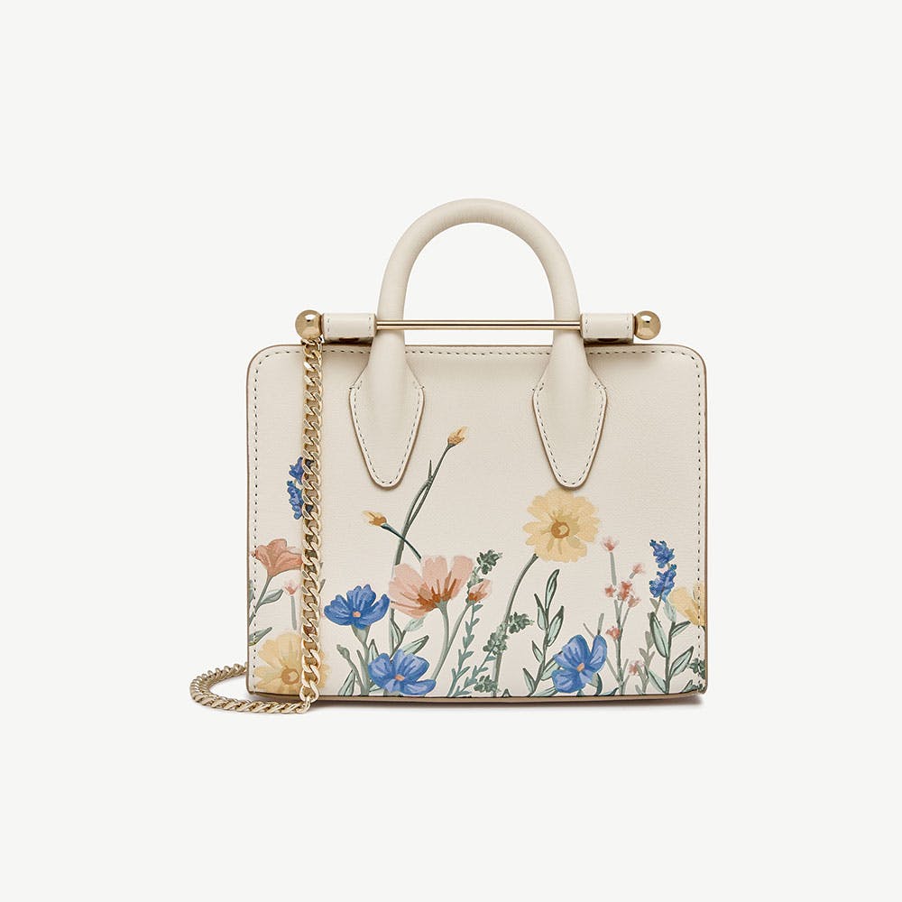 Image of Nano Tote - White Wildflower Print
