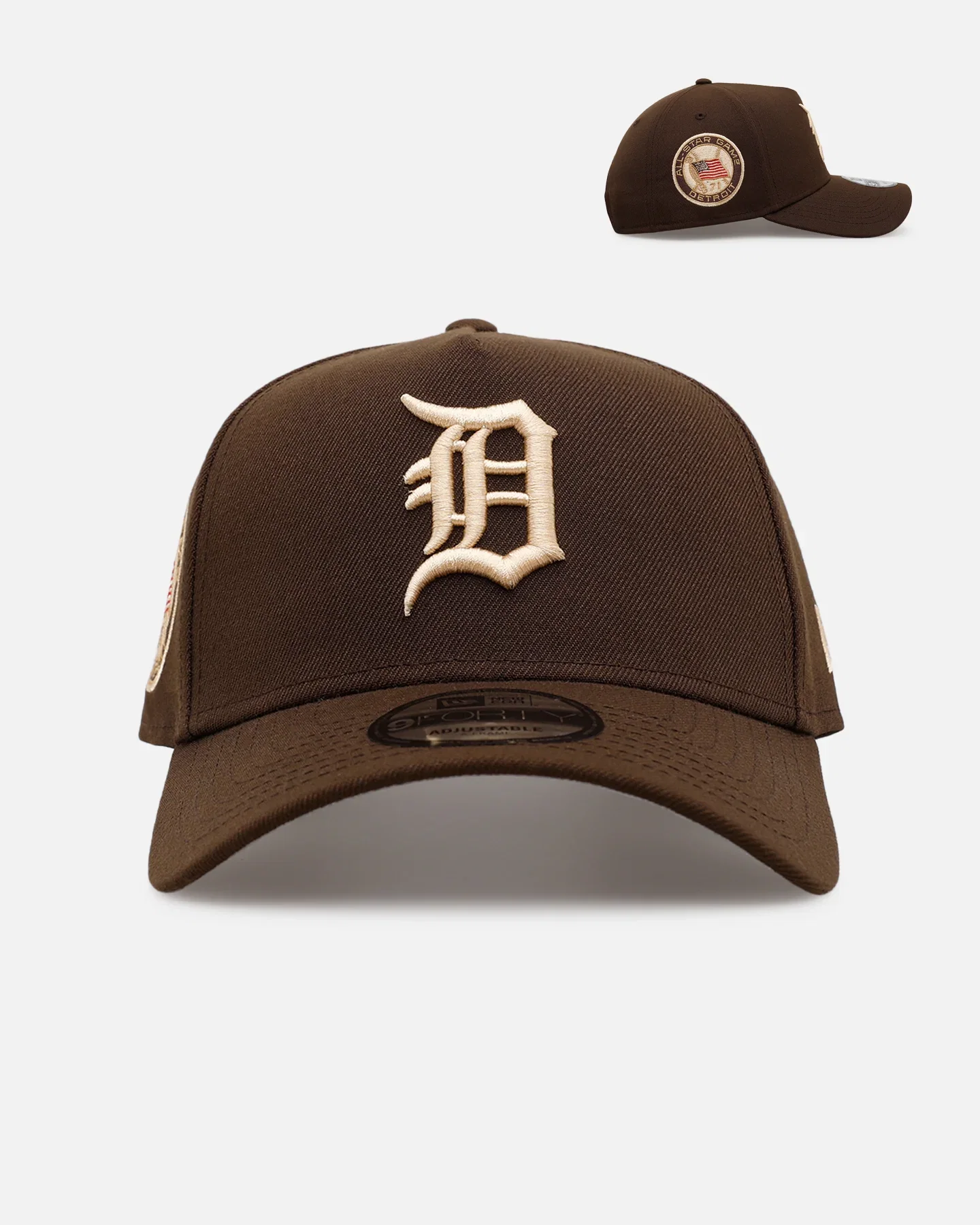 Image of New Era Detroit Tigers 'Stay Classy' 9FORTY A-Frame Snapback Walnut