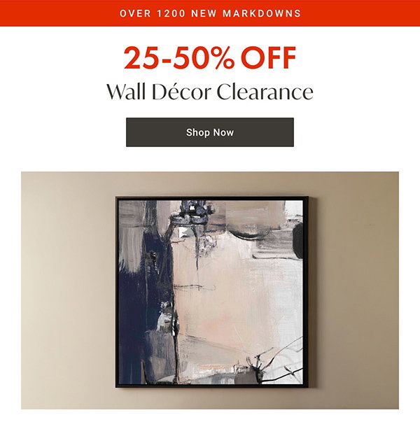 (Over 1200 New Markdowns) 25 - 50% OFF Wall Decor Clearance - Shop Now