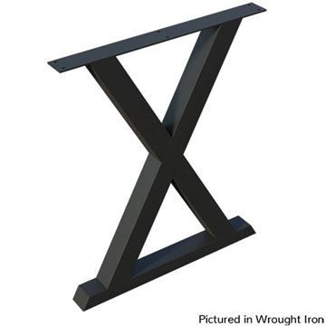 Designs of Distinction Flat Black Steel X-Base
