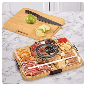 Charcuterie Board With Lid By Home Marketplace™