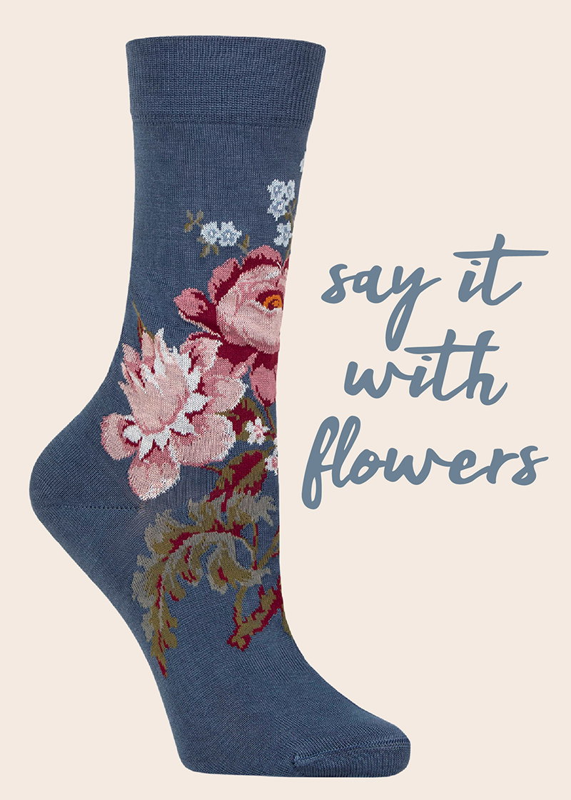 Floral Egyptian Cotton Socks